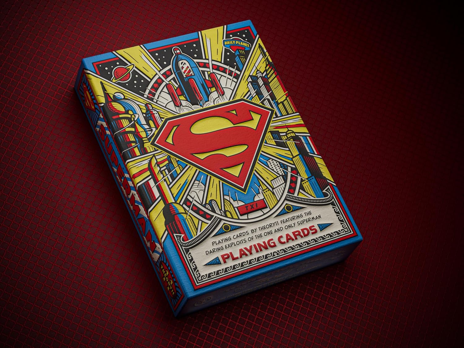 theory11 Superman Playing Cards, Premium Playing Cards, Poker Size Standard Index, Luxury Playing Cards