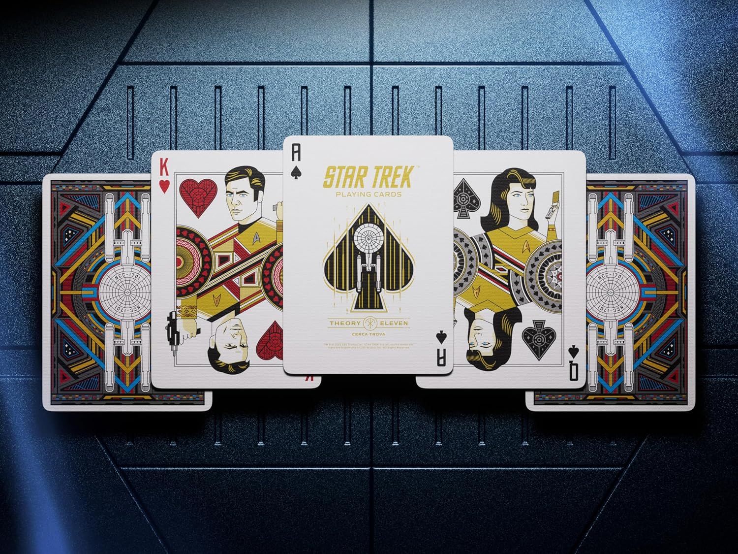 theory11 Star Trek Dark Premium Playing Cards, Poker Size Standard Index, Luxury Playing Cards