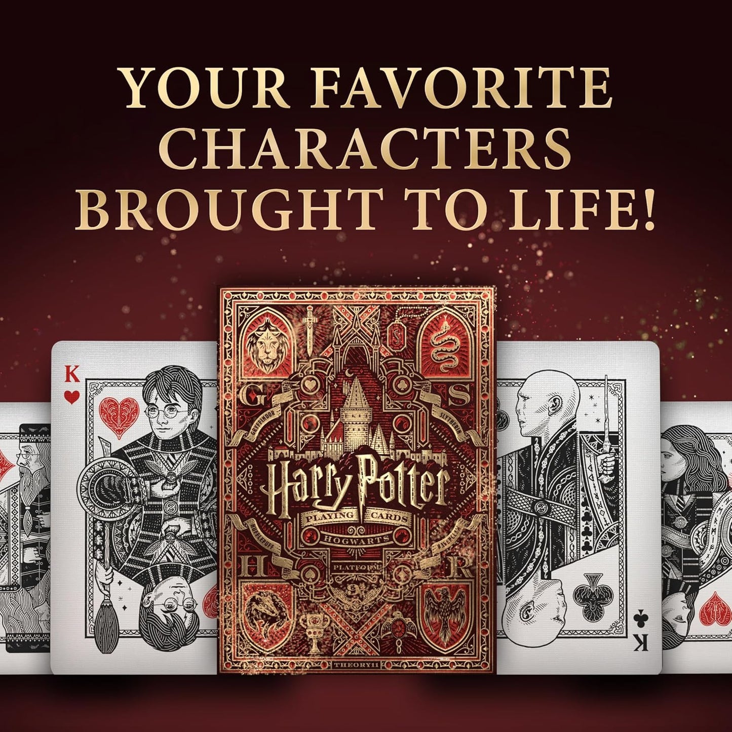 theory11 Harry Potter Playing Cards - Red (Gryffindor)