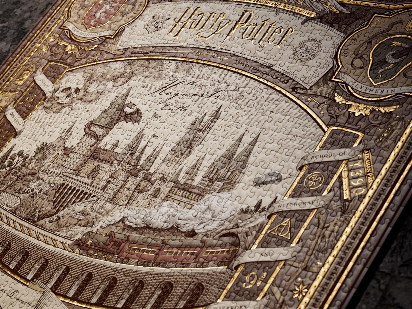 Harry Potter Jigsaw Puzzle - 1,000 Piece Jigsaw Puzzle - Officially Licensed Harry Potter Merchandise & Collectibles - Precision Fit and Premium Quality - Intermediate Puzzle