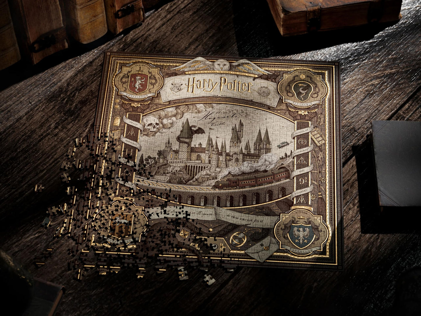 Harry Potter Jigsaw Puzzle - 1,000 Piece Jigsaw Puzzle - Officially Licensed Harry Potter Merchandise & Collectibles - Precision Fit and Premium Quality - Intermediate Puzzle