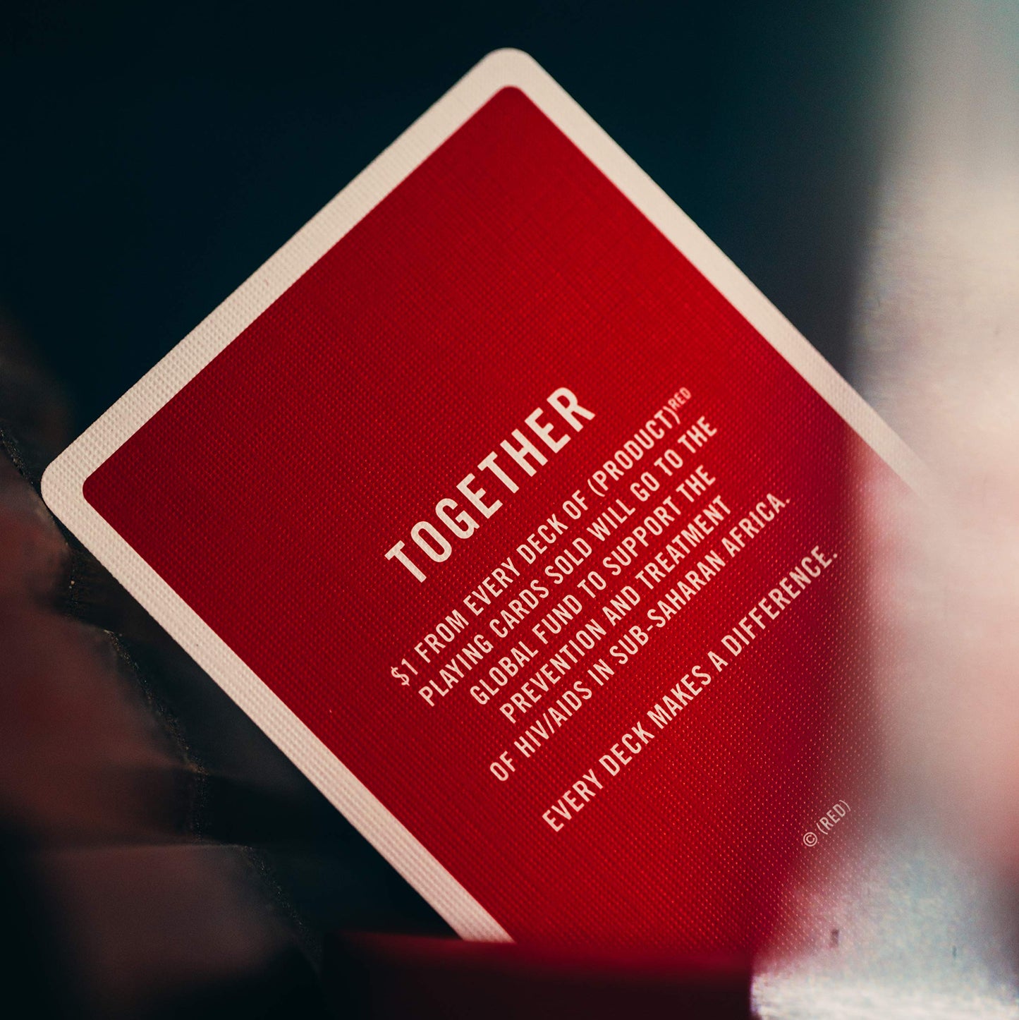 Product(RED) Special Edition Playing Cards by theory11