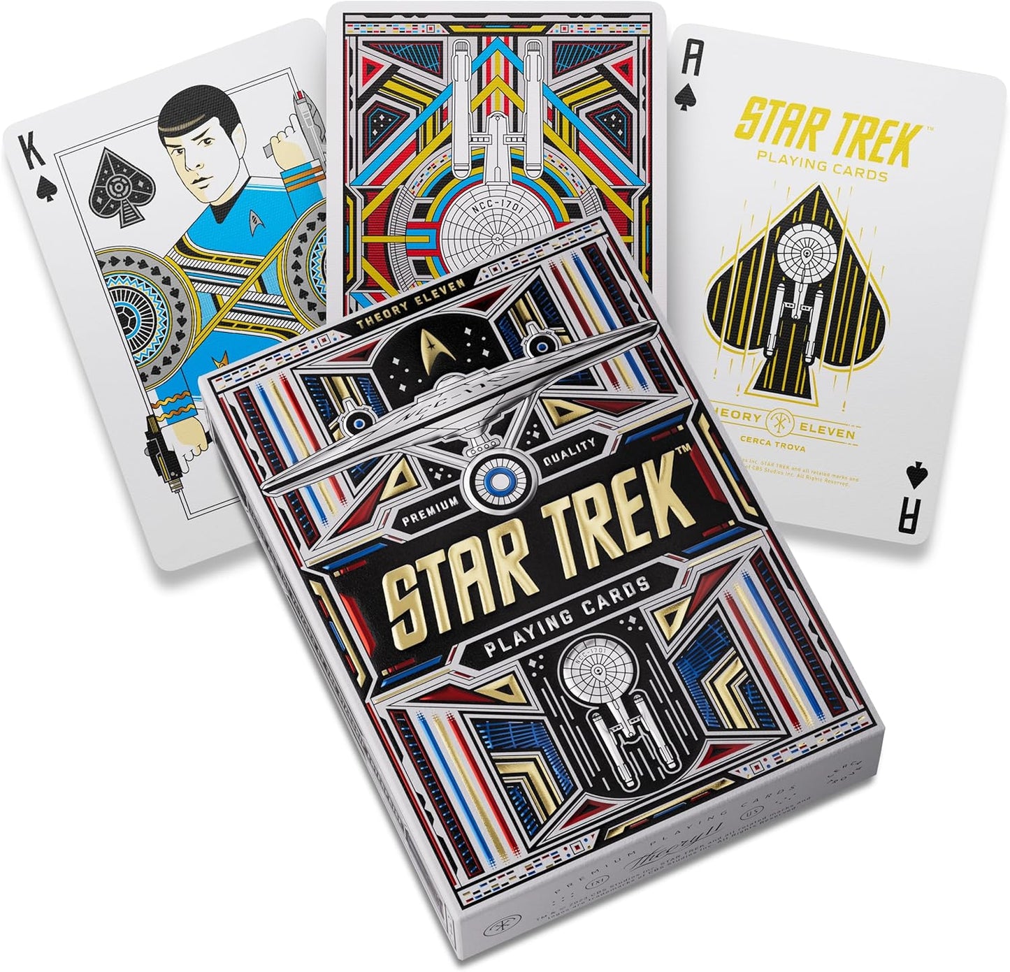 theory11 Star Trek Light Premium Playing Cards, Poker Size Standard Index, Luxury Playing Cards