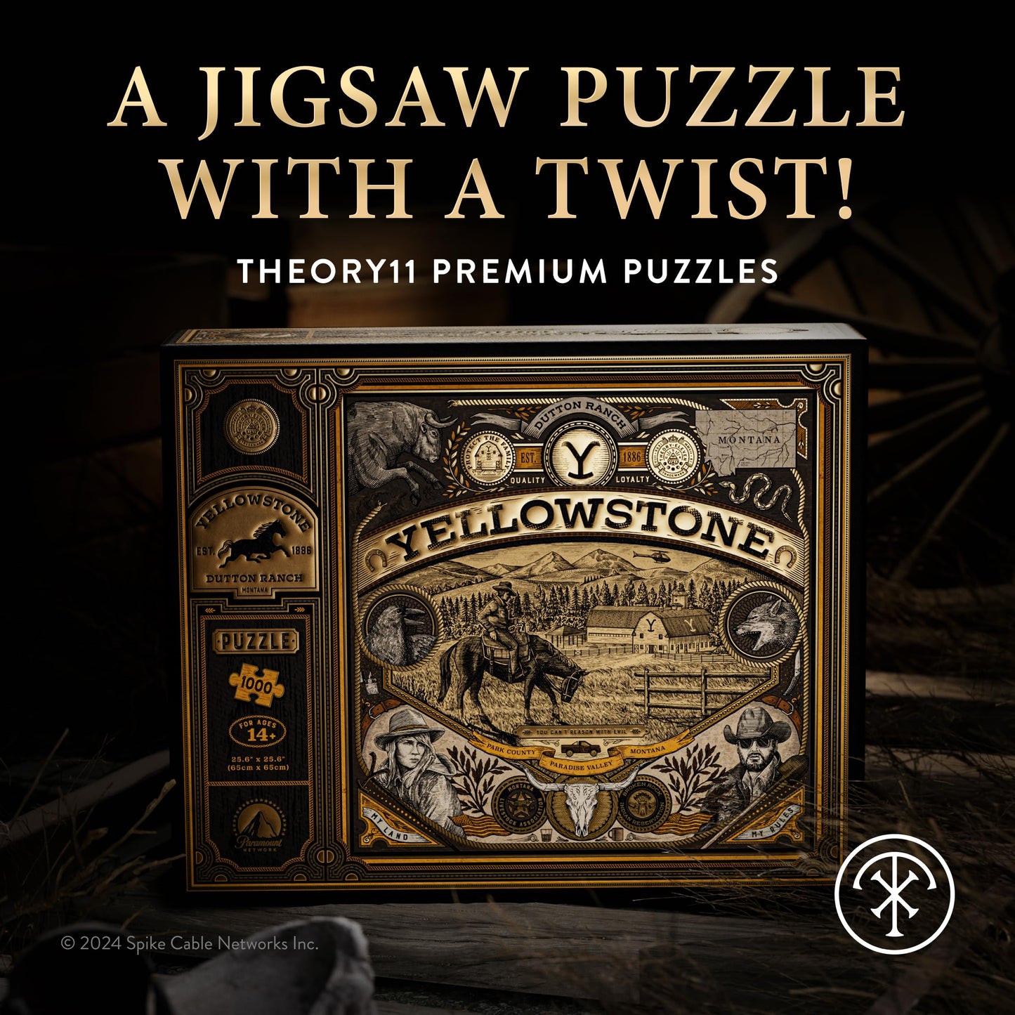 Yellowstone Jigsaw Puzzle - 1,000 Piece Jigsaw Puzzle - Officially Licensed Yellowstone Merchandise & Collectibles - Precision Fit and Premium Quality - Intermediate