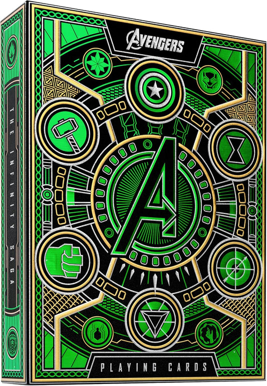 theory11 Avengers Green Edition Premium Playing Cards - Marvel Studios' The Infinity Saga Deck