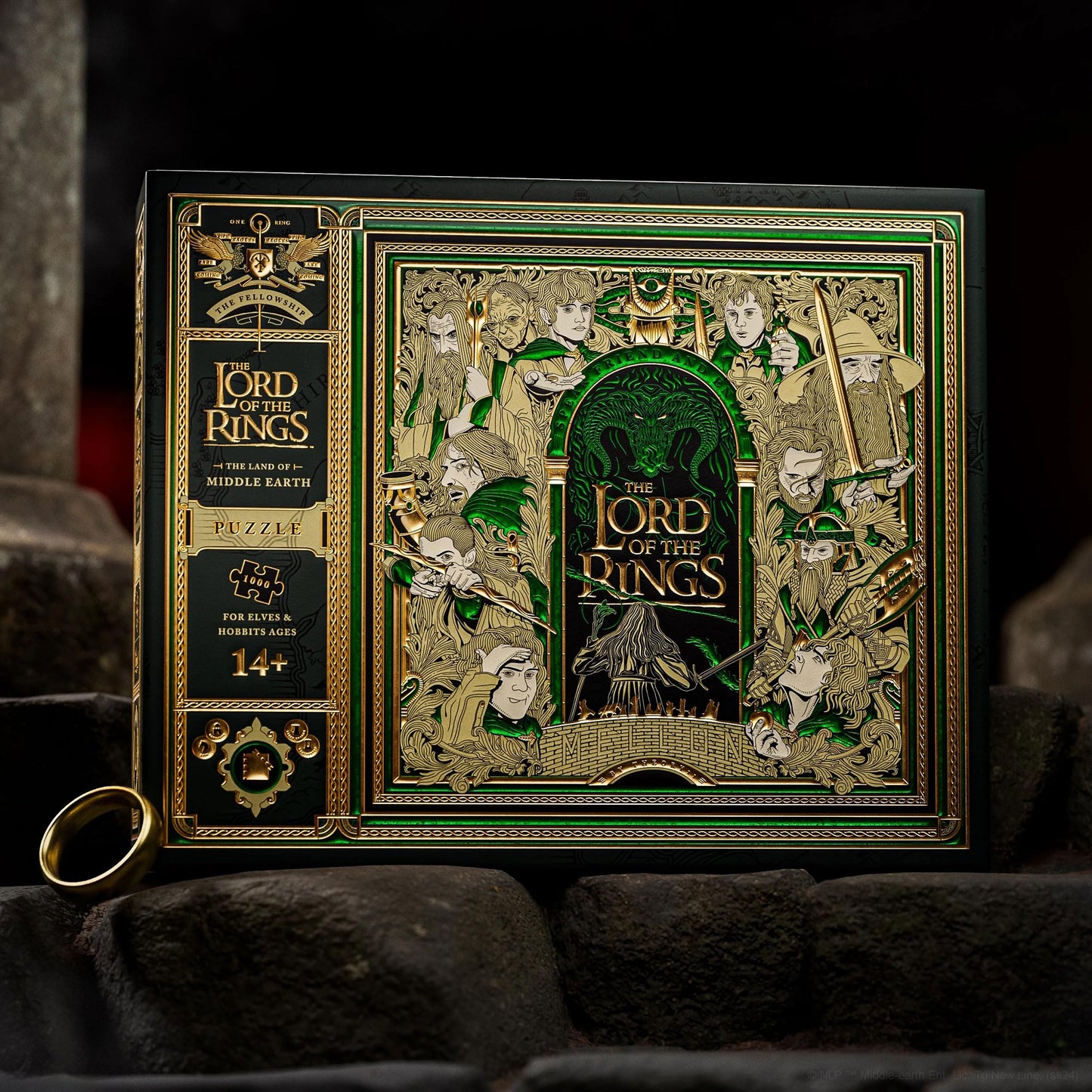 Lord of The Rings Jigsaw Puzzle - 1,000 Piece Jigsaw Puzzle - Officially Licensed Lord of The Rings Merchandise & Collectibles - Precision Fit and Premium Quality - Intermediate Puzzle