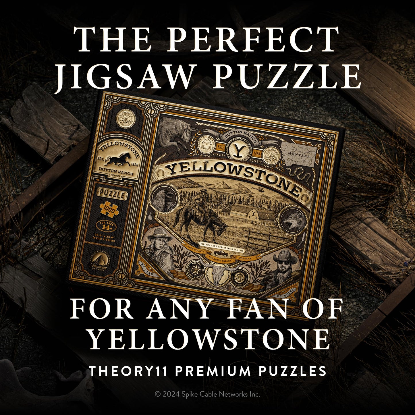Yellowstone Jigsaw Puzzle - 1,000 Piece Jigsaw Puzzle - Officially Licensed Yellowstone Merchandise & Collectibles - Precision Fit and Premium Quality - Intermediate