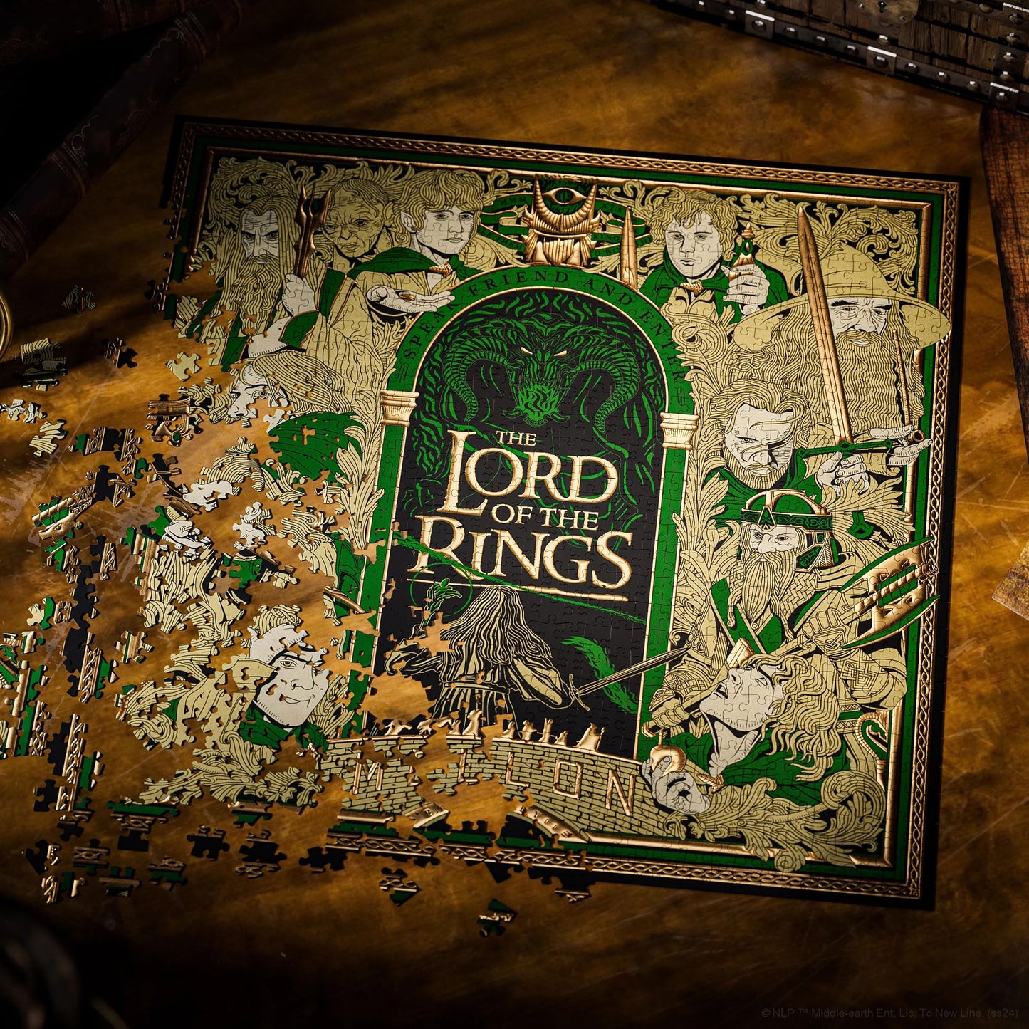 Lord of The Rings Jigsaw Puzzle - 1,000 Piece Jigsaw Puzzle - Officially Licensed Lord of The Rings Merchandise & Collectibles - Precision Fit and Premium Quality - Intermediate Puzzle