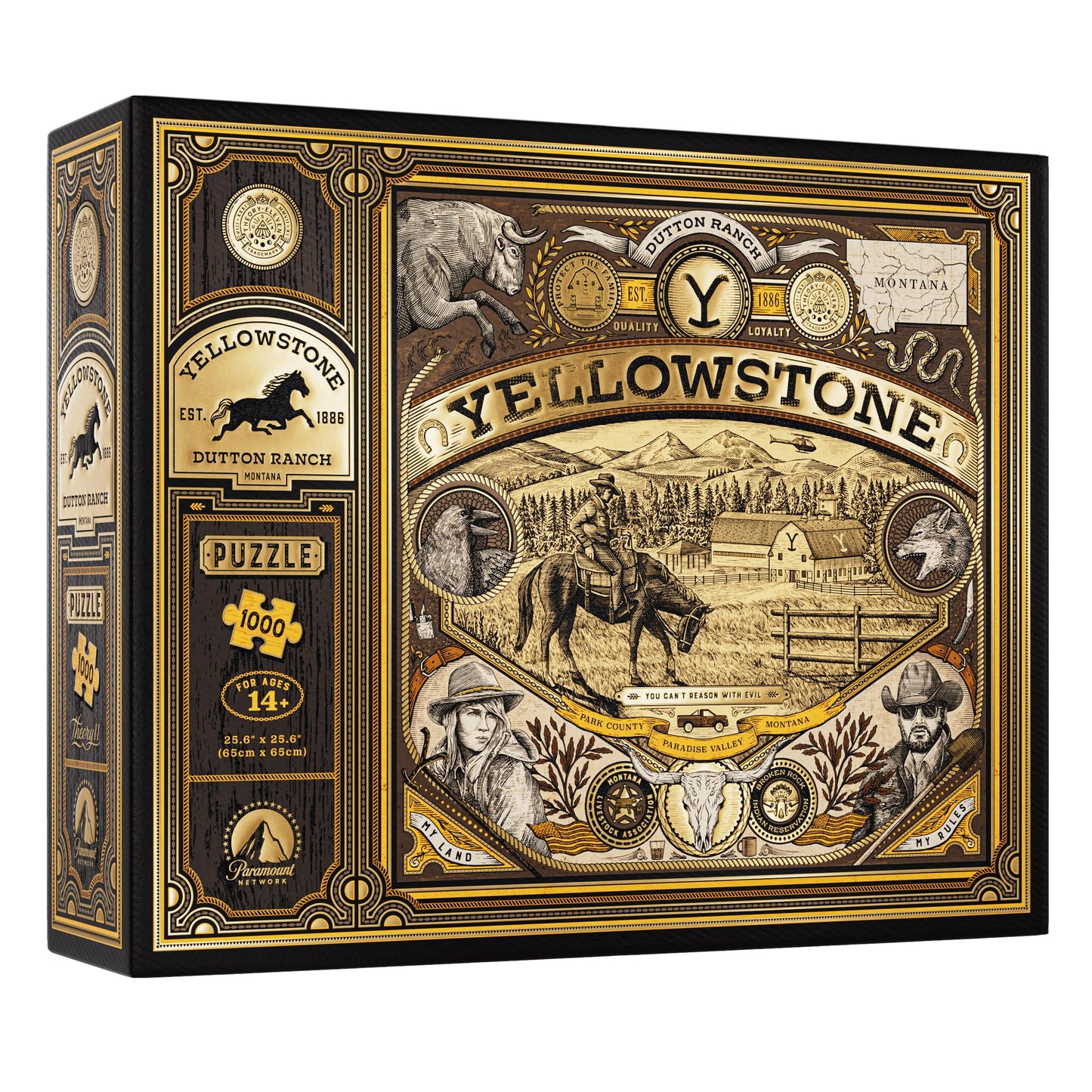 Yellowstone Jigsaw Puzzle - 1,000 Piece Jigsaw Puzzle - Officially Licensed Yellowstone Merchandise & Collectibles - Precision Fit and Premium Quality - Intermediate