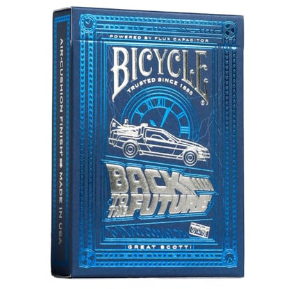 Back To The Future Playing Cards 1 Pack, Premium, Foil, Metallic , Blue