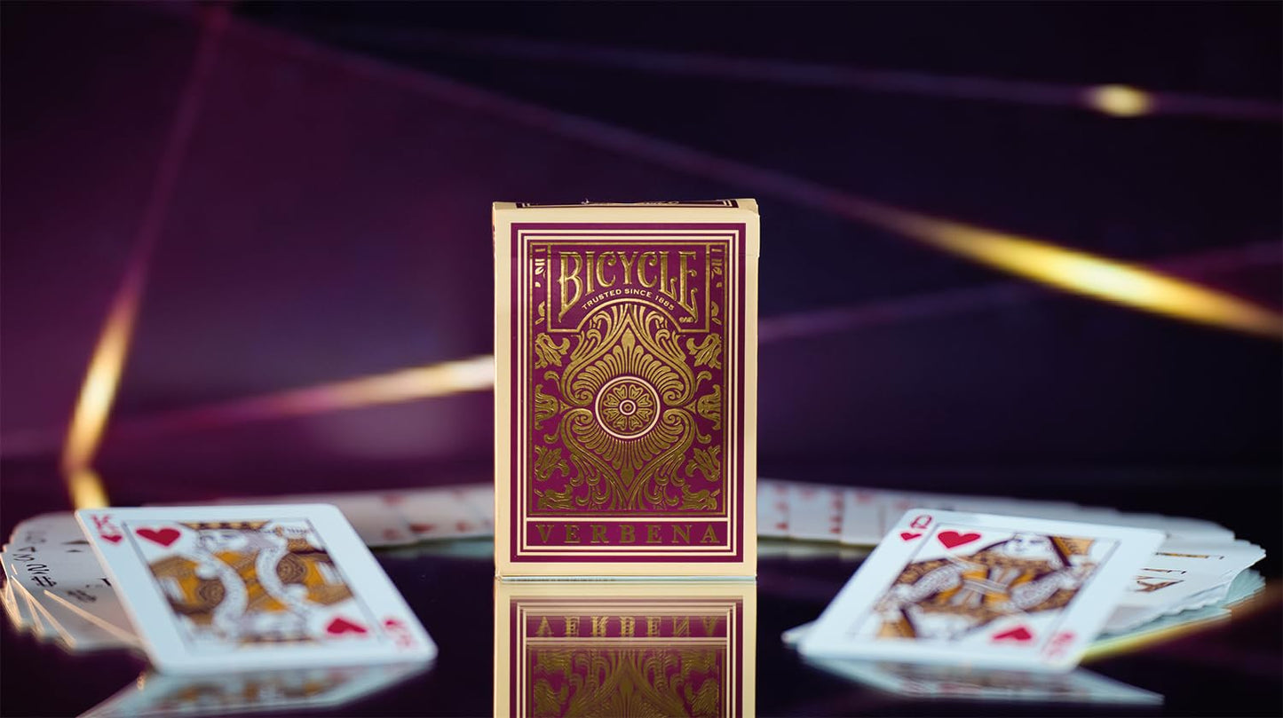 Verbena Floral Premium Playing Cards, Gold Foil, 1 Deck
