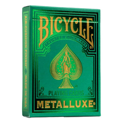 Metalluxe Orange Playing Cards - Premium Metal Foil Finish - Poker Size