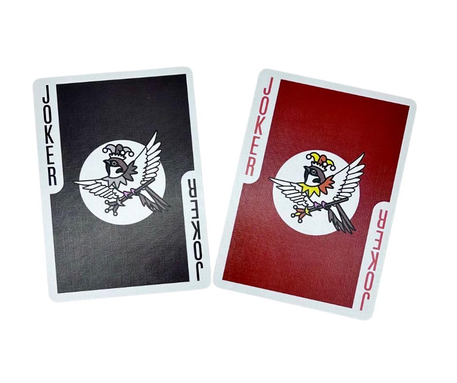 Sparrow Hanafuda Fusion Edition Playing Cards – Japanese-Inspired Poker Deck with Traditional Motifs | Play Poker, Rummy, Hanafuda & More | Artistic 52-Card Deck for Collectors