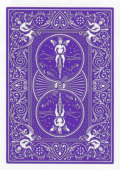 Purple Rider Back Playing Card Deck Poker Size