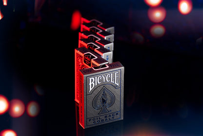 Metalluxe Orange Playing Cards - Premium Metal Foil Finish - Poker Size