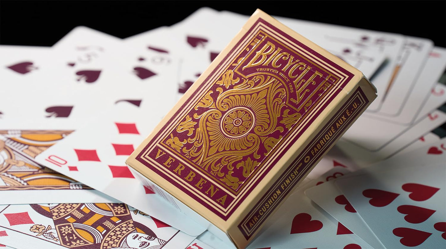Verbena Floral Premium Playing Cards, Gold Foil, 1 Deck