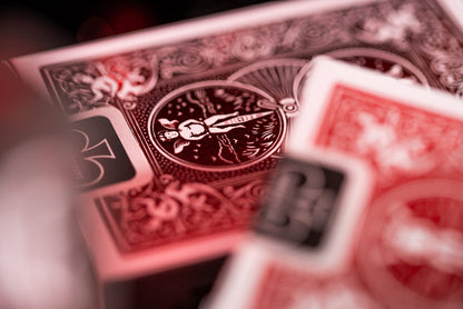 Metalluxe Orange Playing Cards - Premium Metal Foil Finish - Poker Size