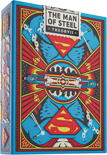 theory11 Superman Playing Cards, Premium Playing Cards, Poker Size Standard Index, Luxury Playing Cards