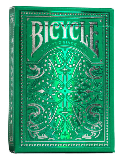 Jacquard Premium Playing Cards, Silver and Emerald Green, 1 Deck
