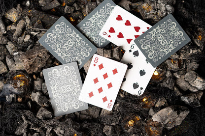 Cinder Premium Playing Cards, Silver Smoke Foil, 1 Deck