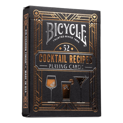 Cocktail Playing Cards, Includes 52 Cocktail Recipes Featuring Old Fashioned, Margarita, Moscow Mule, Daiquiri, and Mojito Cocktail Recipes, 1 Deck