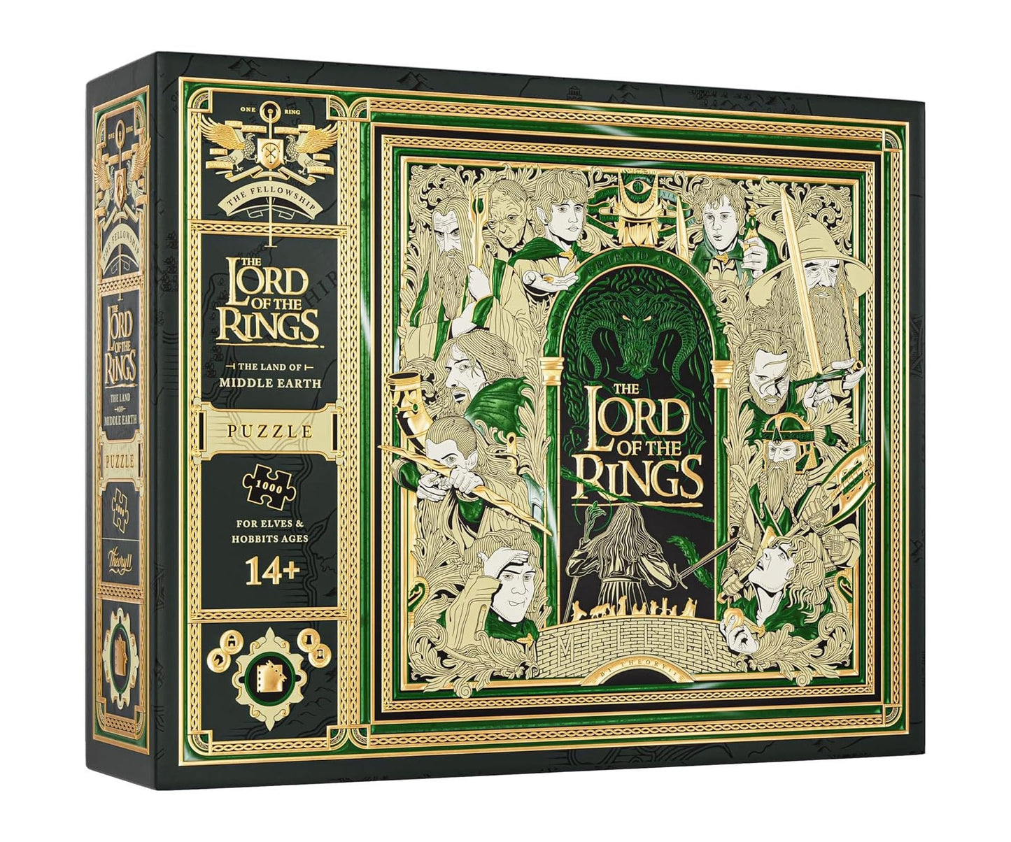 Lord of The Rings Jigsaw Puzzle - 1,000 Piece Jigsaw Puzzle - Officially Licensed Lord of The Rings Merchandise & Collectibles - Precision Fit and Premium Quality - Intermediate Puzzle