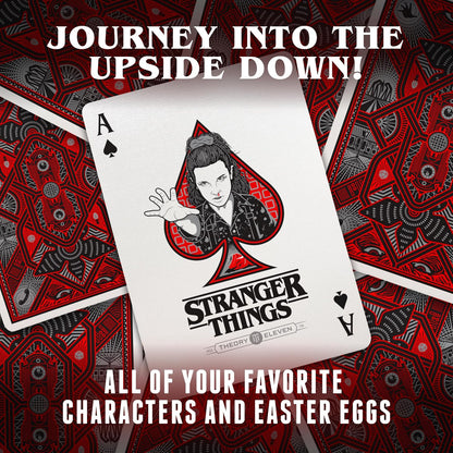 theory11 Stranger Things Premium Playing Cards, Poker Size Standard Index