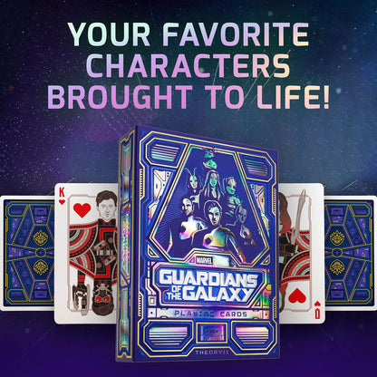theory11 Guardians of The Galaxy Premium Playing Cards, Poker Size Standard Index, Luxury Playing Cards