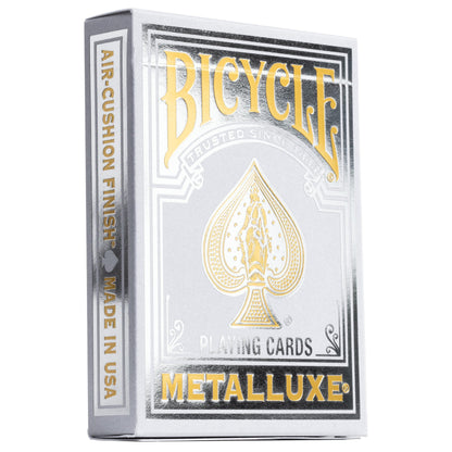 Metalluxe Orange Playing Cards - Premium Metal Foil Finish - Poker Size