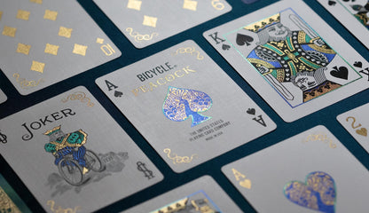 Peacock Playing Cards - Purple - Cold Foil Premium Playing Card Deck for Card Games and Magic Tricks - Dazzling Design, Smooth Finish