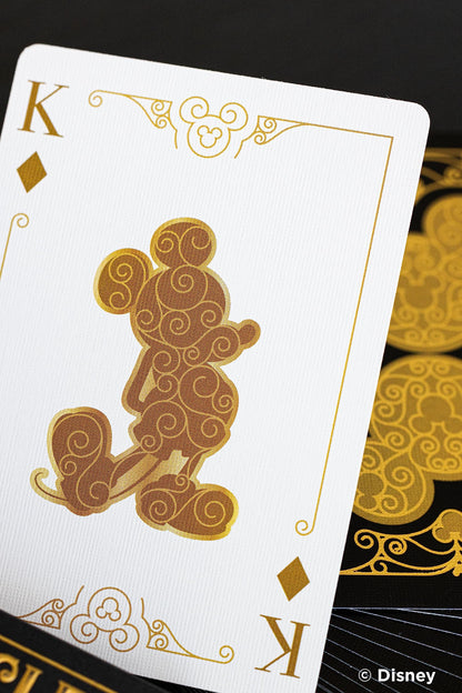 Disney Mickey Mouse Inspired Black and Gold Playing Cards
