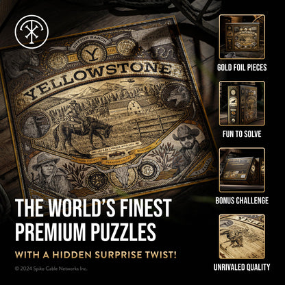 Yellowstone Jigsaw Puzzle - 1,000 Piece Jigsaw Puzzle - Officially Licensed Yellowstone Merchandise & Collectibles - Precision Fit and Premium Quality - Intermediate