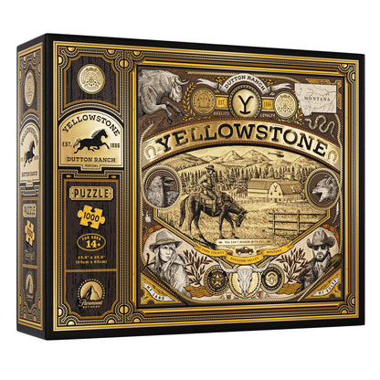 Yellowstone Jigsaw Puzzle - 1,000 Piece Jigsaw Puzzle - Officially Licensed Yellowstone Merchandise & Collectibles - Precision Fit and Premium Quality - Intermediate