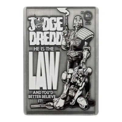 2000 AD Judge Dredd Comic Book Cover Ingot