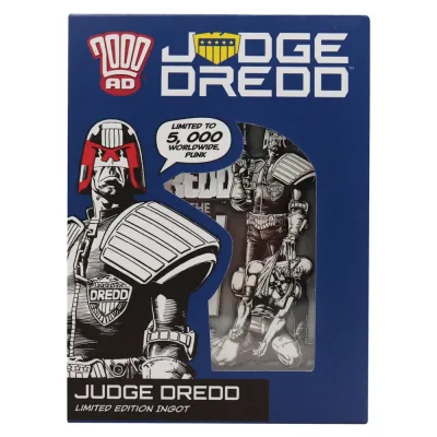 2000 AD Judge Dredd Comic Book Cover Ingot