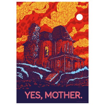 Alfred Hitchcock Limited Edition Art Print - Psycho 2