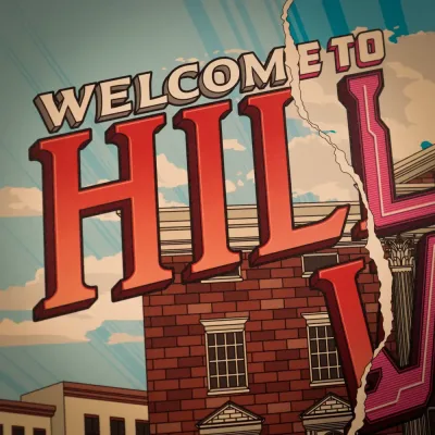 Back to the Future 40th Anniversary Hill Valley Art Print