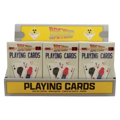 Back to the Future Playing Cards CDU Containing 12 Packs