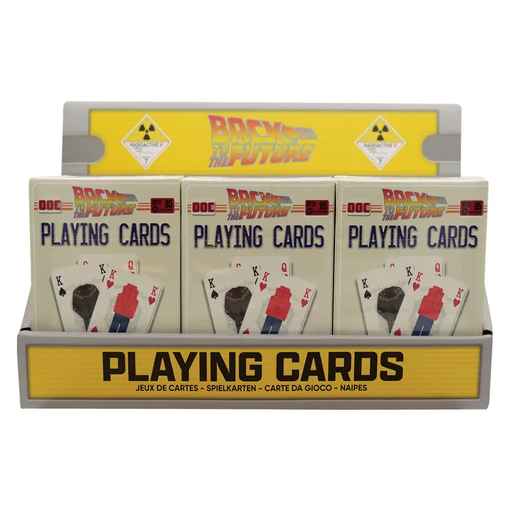 Back to the Future Playing Cards CDU Containing 12 Packs