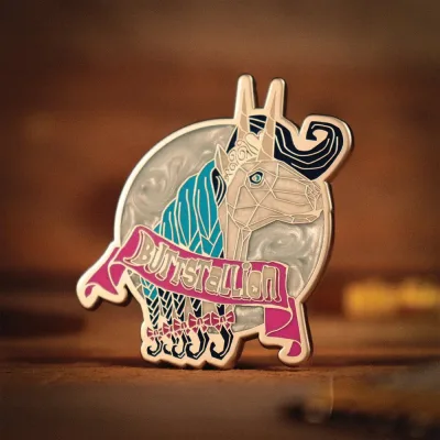 Borderlands Butt Stallion Pin Badge