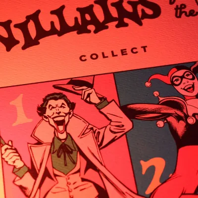 DC 90th Anniversary Villains Art print