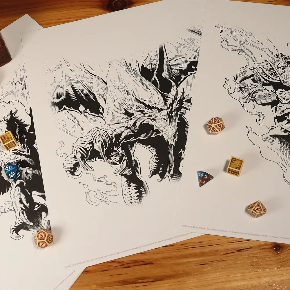 Dungeons & Dragons Limited Edition Lithograph Set