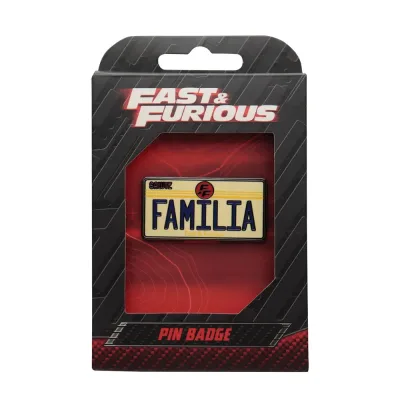 Fast & Furious Familia License Plate Pin Badge
