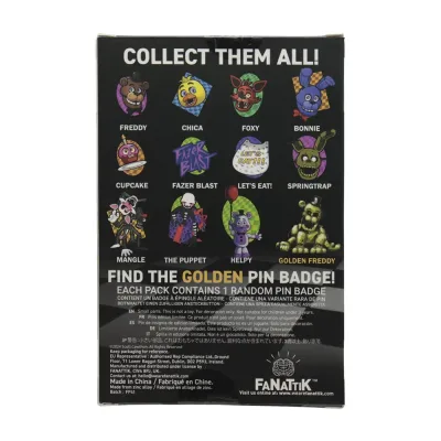 Five Nights at Freddy's Mystery Pin Badge CDU Containing 12 Blind Boxes