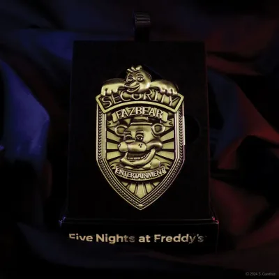 Five Nights at Freddy's Replica Security Badge – Antique Brass Edition