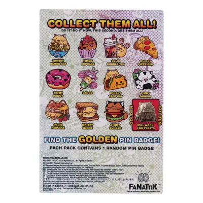 Fuzzballs Mystery Pin Badge CDU Containing 12 Blind Boxes