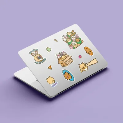 Fuzzballs Set of Tech Decal Stickers