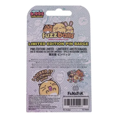Fuzzballs Whisky Will Work 4 Treats Pin Badge