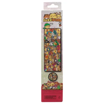 Fuzzballs XL Desk Pad and Coaster Set