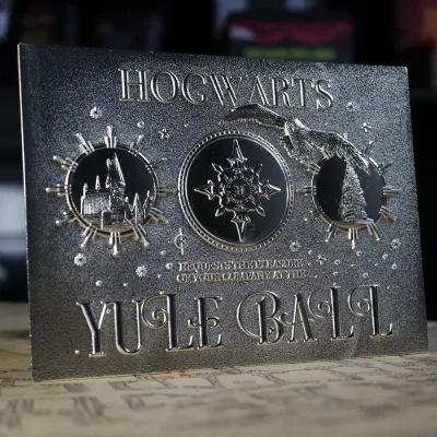 Harry Potter Limited Edition .999 Silver Plated Replica Yule Ball Ticket